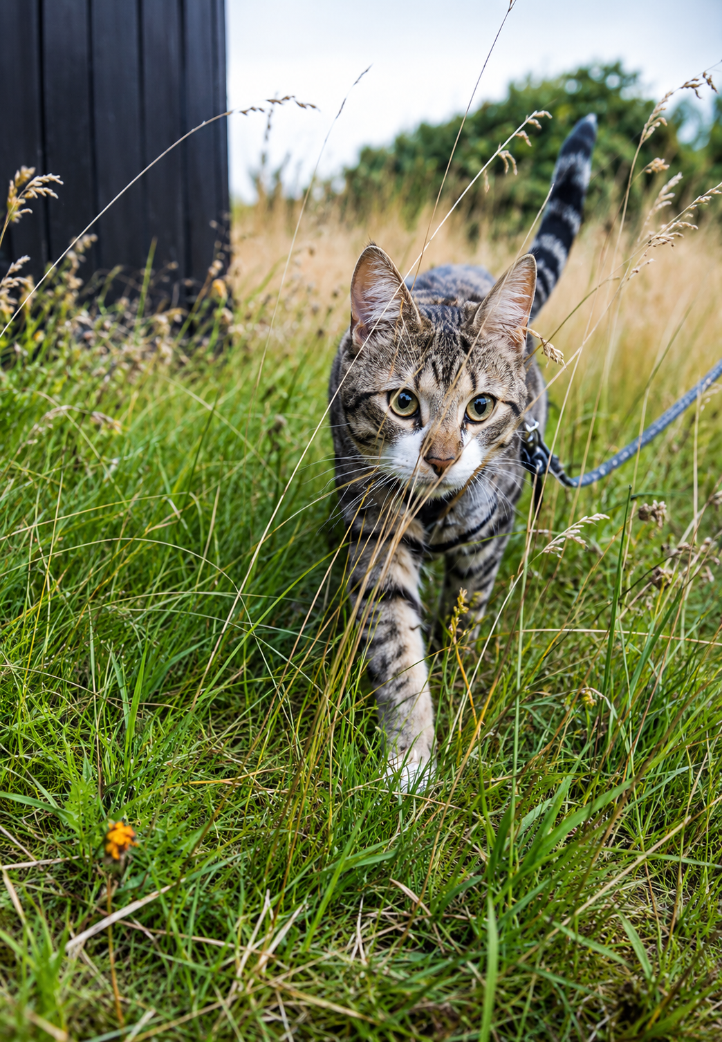Ruhiges Katzenporträt mit klarem, würdevollem Blick